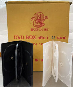 DVD Box Case กล่อง DVD กล่องดีวีดี สลิม 4 แผ่น และ สลิม 6 แผ่น