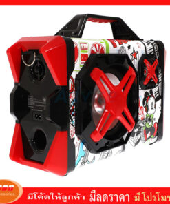 MUSIC D.J. ( M-M16K )ลำโพงบลูทูธ Bluetooth / USB / TF / MIC / FM พร้อมไมค์สาย