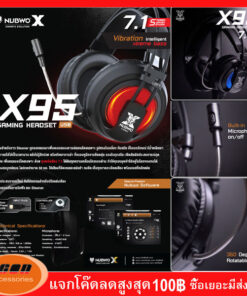 หูฟังเล่นเกมส์ Nubwo X 7.1 Surround Sound Gaming Headphone รุ่น X95